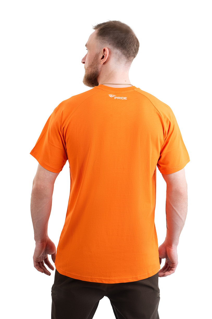 Футболка PRIDE Logo T-Shirt (Лого) (хлопок, оранжевый) PRTS-03OR